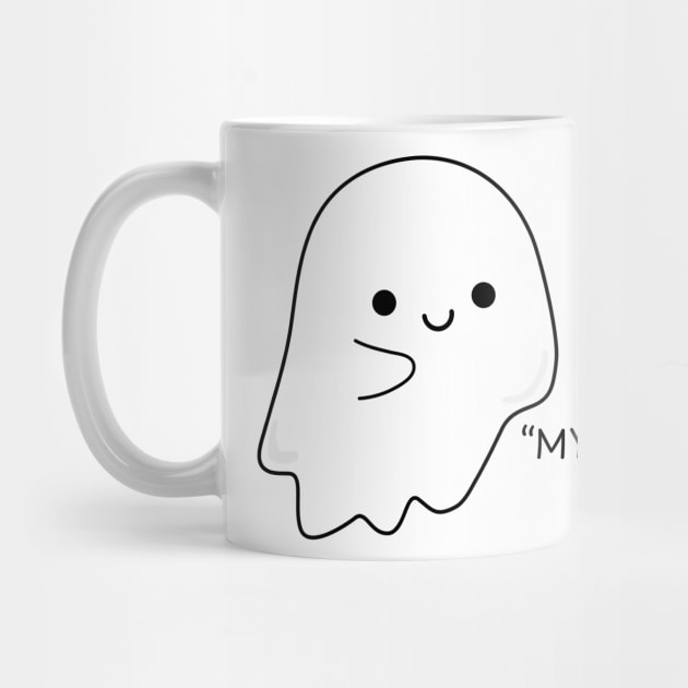Cute Ghost Gamer Halloween by Demian Stipatio